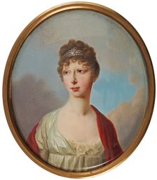 Portrait of Grand Duchess Maria Pavlovna of Russia (1786–1859), 1800s. Artist: Anonymous