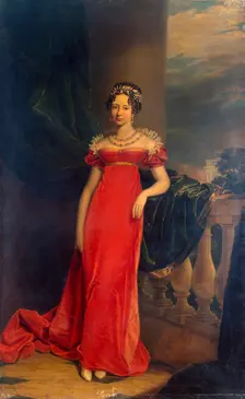 Portrait of Grand Duchess Maria Pavlovna of Russia (1786–1859), 1822. Creator: Dawe, George (1781-1829)