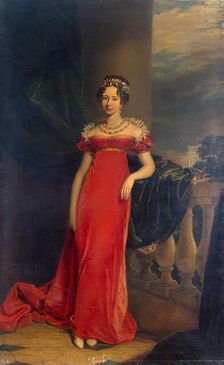 Portrait of Grand Duchess Maria Pavlovna of Russia (1786–1859), 1822. Creator: Dawe, George (1781-1829)