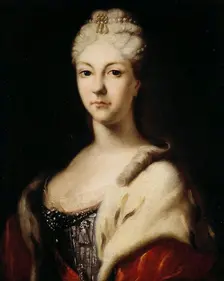 Portrait of Grand Duchess Natalya Alexeevna of Russia (1673-1716), before 1716. Creator: Nikitin, Ivan Nikitich (1680s-after 1742)