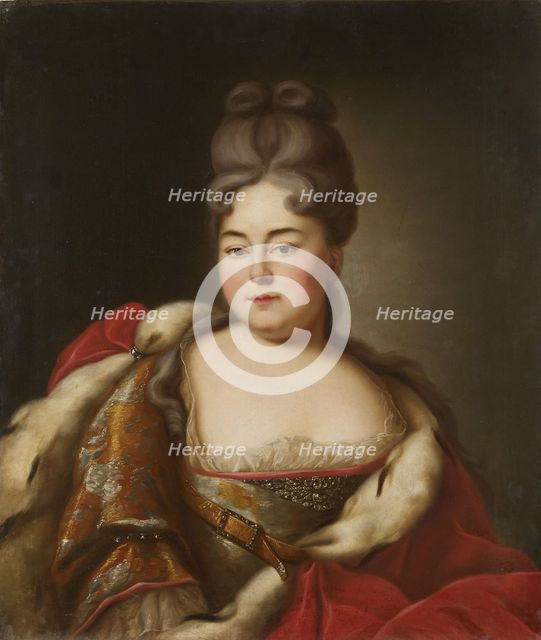 Portrait of Grand Duchess Natalya Alexeevna of Russia (1673-1716), sister of tsar Peter the Great.