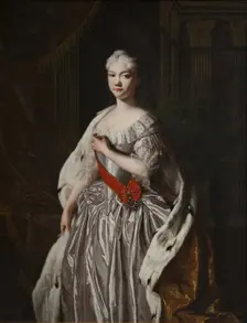 Portrait of Grand Duchess Natalya Alexeyevna of Russia (1714–1728), End 1720s. Artist: Anonymous