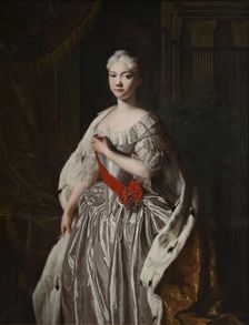 Portrait of Grand Duchess Natalya Alexeyevna of Russia (1714–1728), End 1720s. Artist: Anonymous