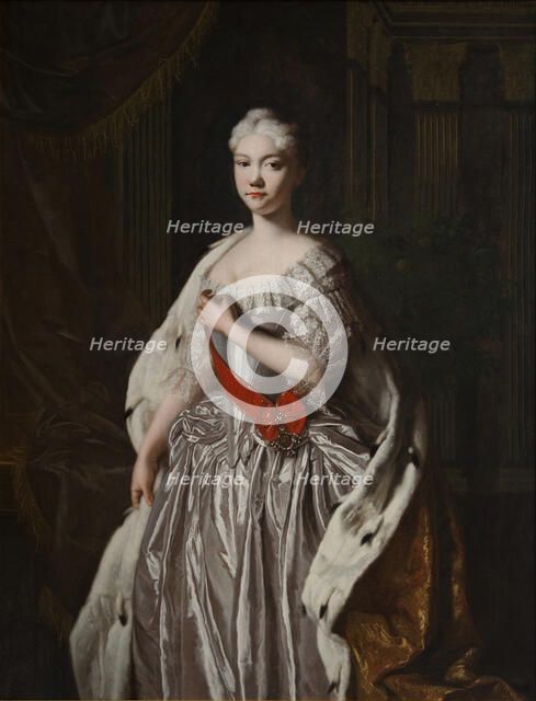 Portrait of Grand Duchess Natalya Alexeyevna of Russia (1714–1728), End 1720s. Artist: Anonymous  