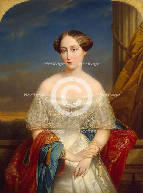 Portrait of Grand Duchess Olga Nikolaevna of Russia', (1822-1892), Queen of Württemberg, 1848.  Creator: Keyser, Nicaise de (1813-1887).