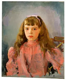 Portrait of Grand Duchess Olga Alexandrovna of Russia 1893. Artist: Valentin Serov