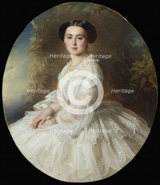 Portrait of Grand Duchess Olga Feodorovna, 1857. Creator: Richard L Lauchert.