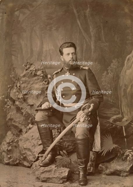 Portrait of Grand Duke Vladimir Alexandrovich of Russia (1847-1909), ca 1878.