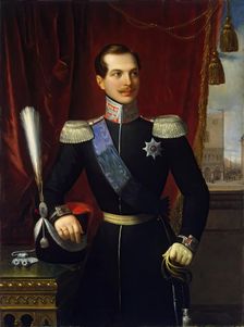 Portrait of Grand Duke Alexander Nikolayevich, 1838. Creator: Natale Schiavoni