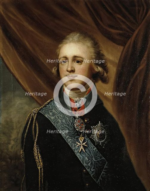 Portrait of Grand Duke Alexander Pavlovich, 1st quarter of 19th century. Creator: Unknown.