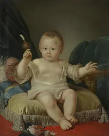 Portrait of Grand Duke Alexander Pavlovich as a Child, late 18th century - early 19th century. Creator: Unknown