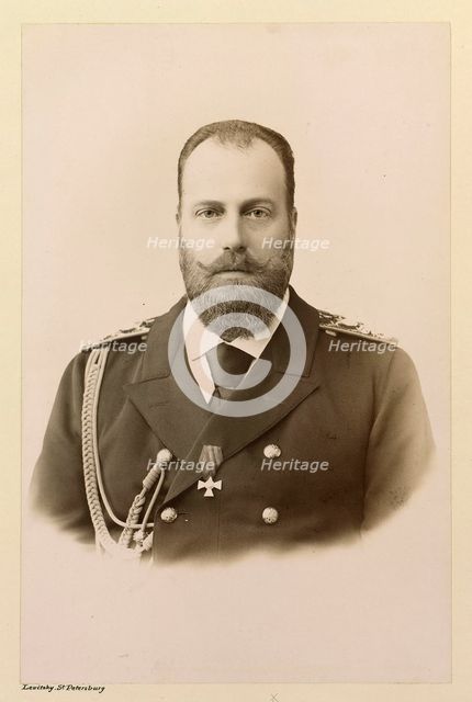Portrait of Grand Duke Alexei Alexandrovich of Russia (1850-1908), ca 1894.