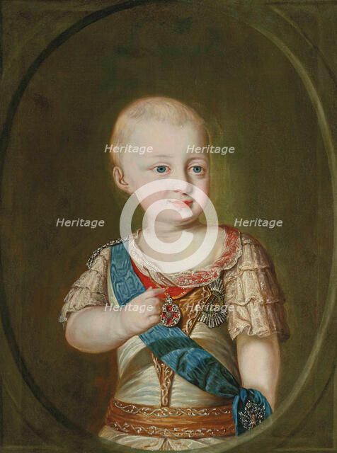 Portrait of Grand Duke Constantine Pavlovich of Russia (1779-1831) as child.