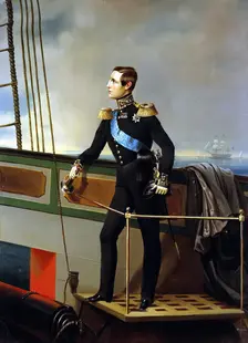 Portrait of Grand Duke Konstantin Nikolayevich, 1848. Creator: Georg von Bothmann