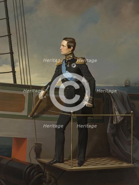Portrait of Grand Duke Konstantin Nikolayevich, 1848. Creator: Georg von Bothmann.
