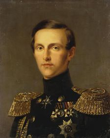 Portrait of Grand Duke Konstantin Nikolayevich, 1850. Creator: Franz Kruger