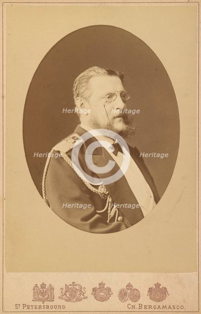 Portrait of Grand Duke Konstantin Nikolayevich of Russia (1827-1892), c. 1875.