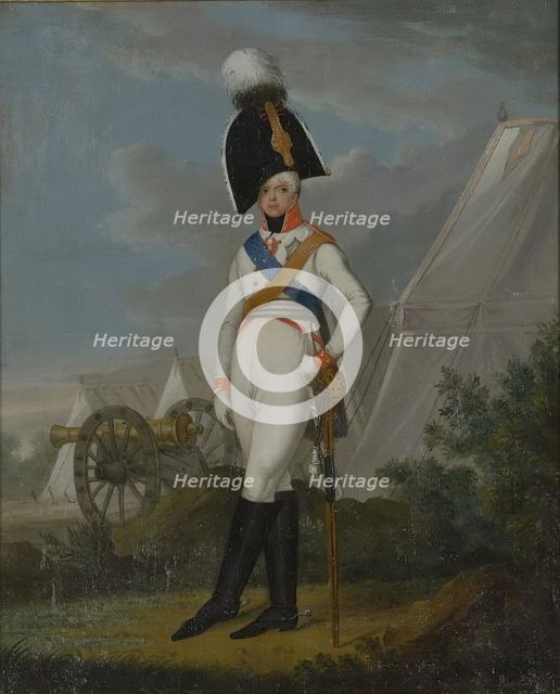 Portrait of Grand Duke Konstantin Pavlovich, 1st quarter of 19th century. Creator: Unknown.