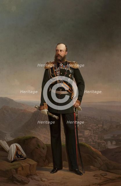 Portrait of Grand Duke Mikhail Nikolayevich, 1879. Creator: Georg von Bothmann.