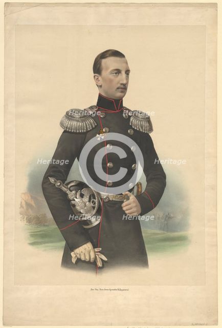 Portrait of Grand Duke Nikolai Nikolayevich of Russia (1831–1891), 1860. Artist: Anonymous  