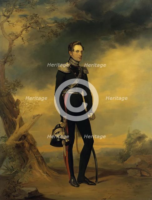 Portrait of Grand Duke Nikolai Pavlovich, 1821. Creator: Unknown.
