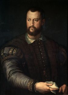 Portrait of Grand Duke of Tuscany Cosimo I de Medici (1519-1574), after 1560. Artist: Agnolo Bronzino