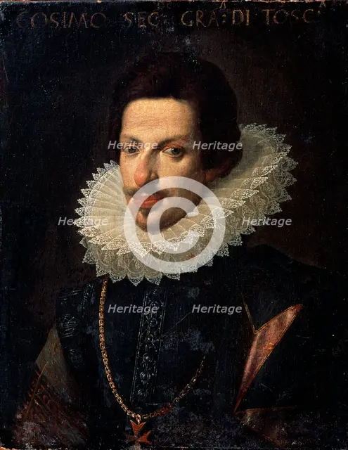 'Portrait of Grand Duke of Tuscany Cosimo II de' Medici', 17th century. Artist: Justus Sustermans