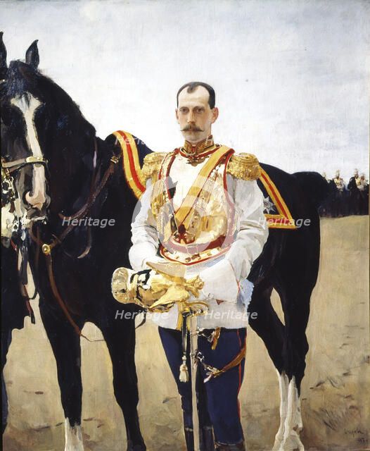 Portrait of Grand Duke Paul Alexandrovich of Russia (1860-1919), 1897. Artist: Serov, Valentin Alexandrovich (1865-1911)