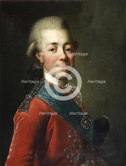 Portrait of Grand Duke Pavel Petrovich (1754-1801), 1770s. Artist: Levitsky, Dmitri Grigorievich (1735-1822)