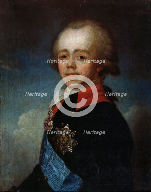 Portrait of Grand Duke Pavel Petrovich', (1754-1801), late 18th century.