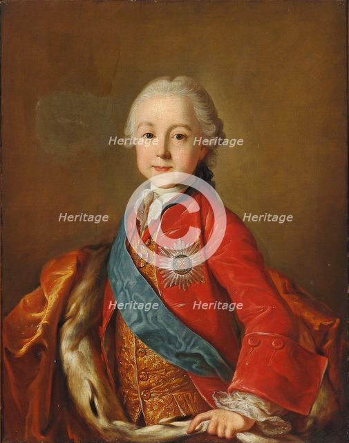 Portrait of Grand Duke Pavel Petrovich (1754-1801), Second Half of the 18th cen..