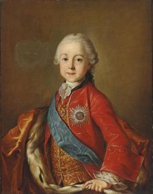 Portrait of Grand Duke Pavel Petrovich (1754-1801), Second Half of the 18th cen.