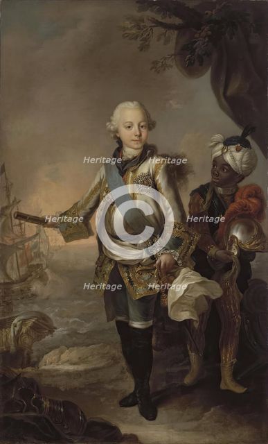 Portrait of Grand Duke Pavel Petrovich, 1765. Creator: Stefano Torelli.