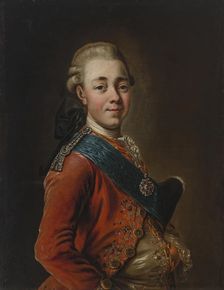 Portrait of Grand Duke Pavel Petrovich, the Future Emperor Paul I of Russia (1754-1801), 1775. Creator: Unknown