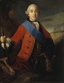 Portrait of Grand Duke Piotr Fiodorovich, 1754. Creator: Unknown