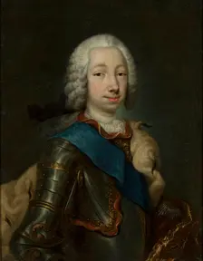 Portrait of Grand Duke Pyotr Fyodorovitch (1728-1762), c1748. Creator: Grooth, Georg-Christoph (1716-1749)