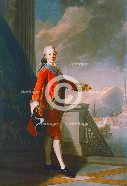 Portrait of Grand Prince Paul Petrovich, 1777. Creator: Alexander Roslin.