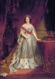 Portrait of Grand Princess Anna Pavlovna, 1850. Creator: Nicaise de Keyser
