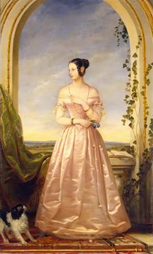 Portrait of Grand Princess Alexandra Nikolayevna, 1840. Creator: Christina Robertson