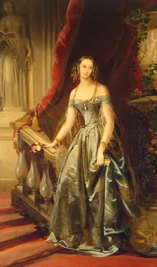 Portrait of Grand Princess Olga Nikolayevna (1822-1892), 1841. Creator: Christina Robertson