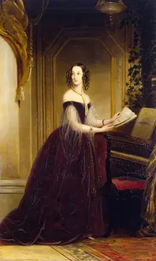 Portrait of Grand Princess Maria Nikolayevna, (1819-1876), 1841. Creator: Christina Robertson