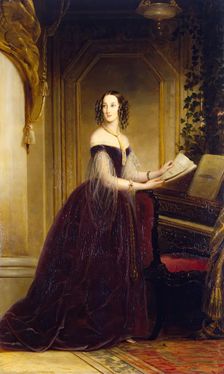 Portrait of Grand Princess Maria Nikolayevna, (1819-1876), 1841. Creator: Christina Robertson