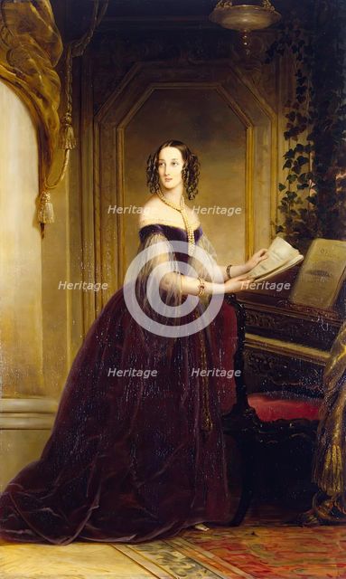 Portrait of Grand Princess Maria Nikolayevna, (1819-1876), 1841. Creator: Christina Robertson.