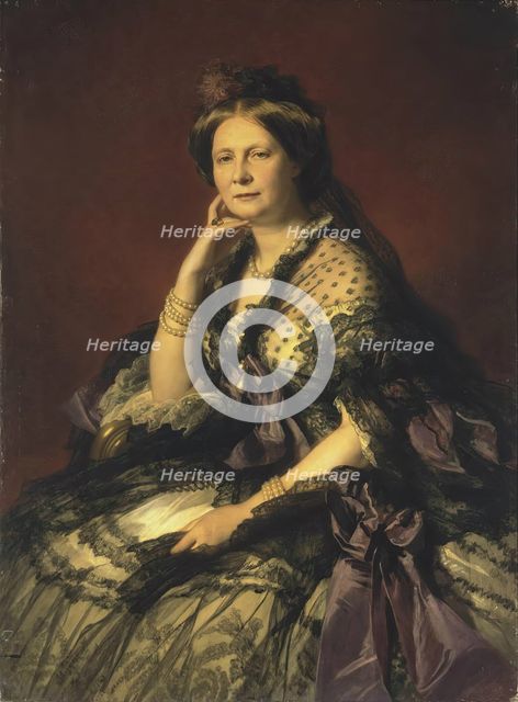 Portrait of Grand Princess Yelena Pavlovna, 1862. Creator: Franz Xaver Winterhalter.