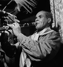 Portrait of Gregorio Delgado, Renaissance Ballroom, New York, N.Y., ca. July, 1947. Creator: William Paul Gottlieb