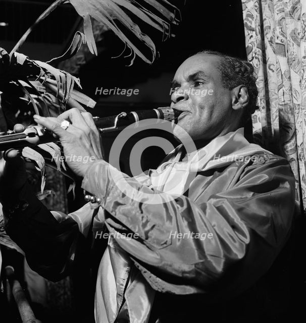Portrait of Gregorio Delgado, Renaissance Ballroom, New York, N.Y., ca. July, 1947. Creator: William Paul Gottlieb.