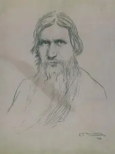 Portrait of Grigori Yefimovich Rasputin (1869-1916), 1916
