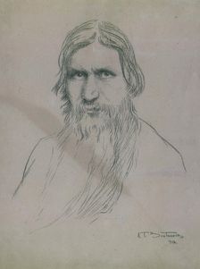 Portrait of Grigori Yefimovich Rasputin (1869-1916), 1916