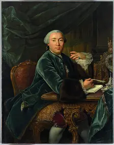 Portrait of Grigory Teplov, 18th century. Creator: David Luders
