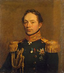 Portrait of Grigory V. Rosen (1782-1841) (1st), 1822. Creator: Workshop of George Dawe